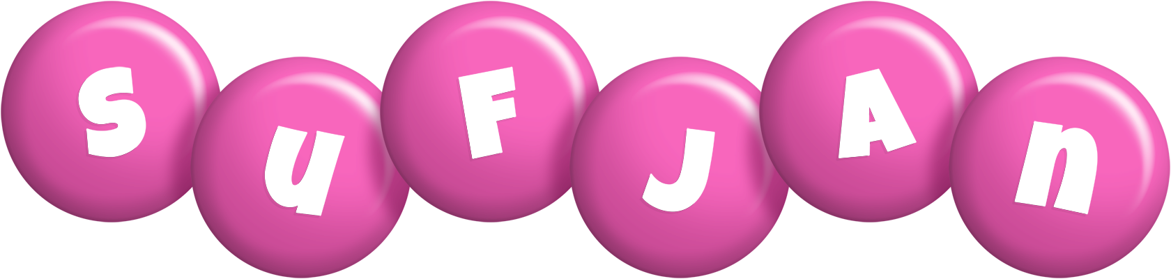 Sufjan candy-pink logo