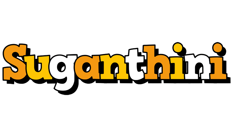 Suganthini cartoon logo