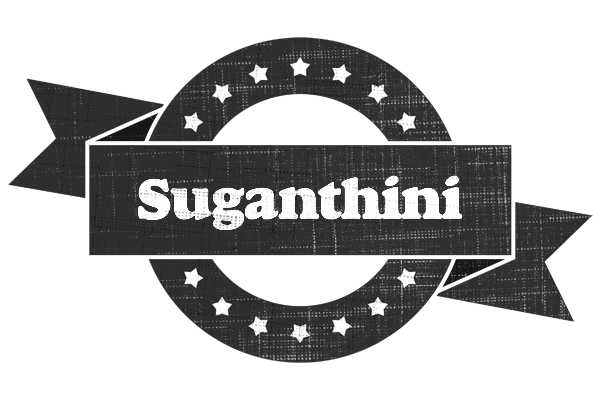 Suganthini grunge logo
