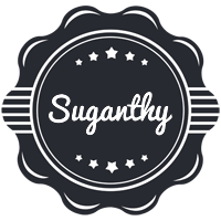 Suganthy badge logo