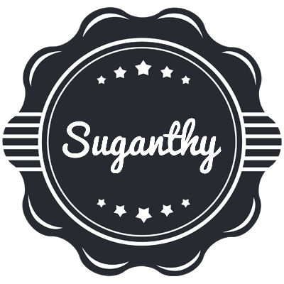 Suganthy badge logo