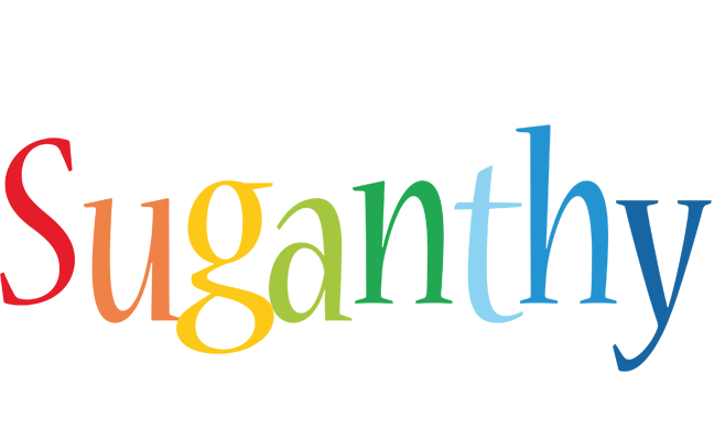 Suganthy birthday logo
