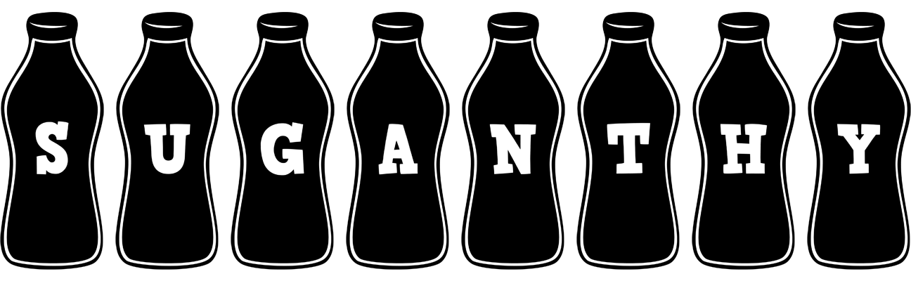 Suganthy bottle logo