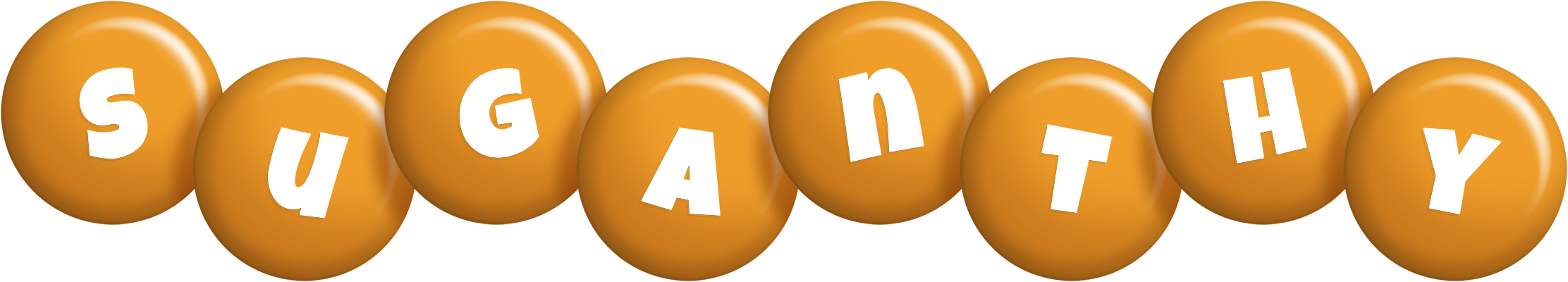 Suganthy candy-orange logo