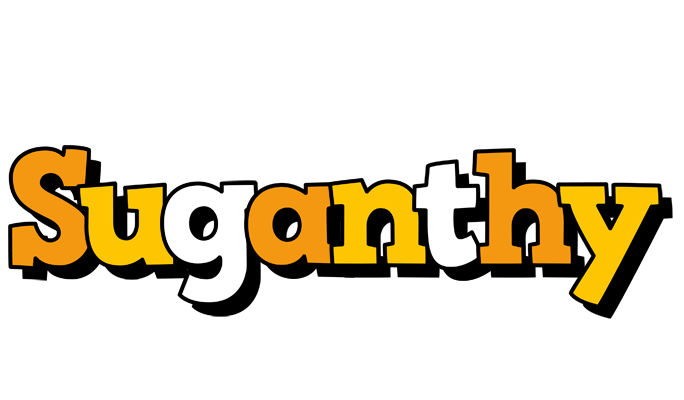 Suganthy cartoon logo