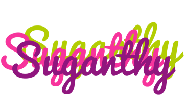 Suganthy flowers logo