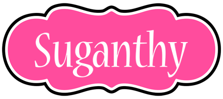 Suganthy invitation logo