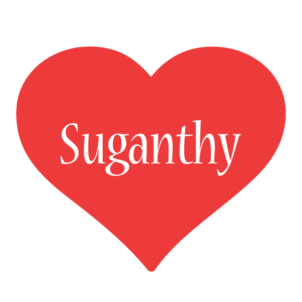 Suganthy love logo