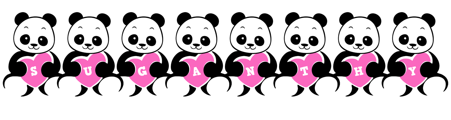 Suganthy love-panda logo