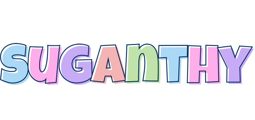 Suganthy pastel logo