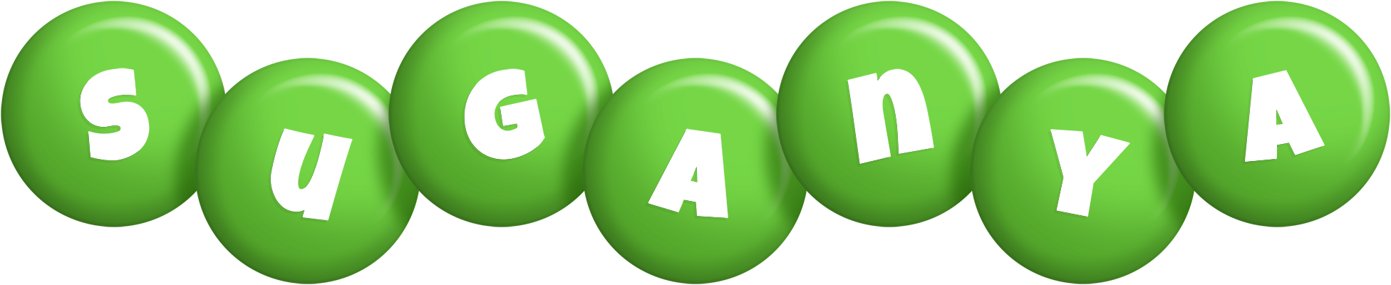 Suganya candy-green logo