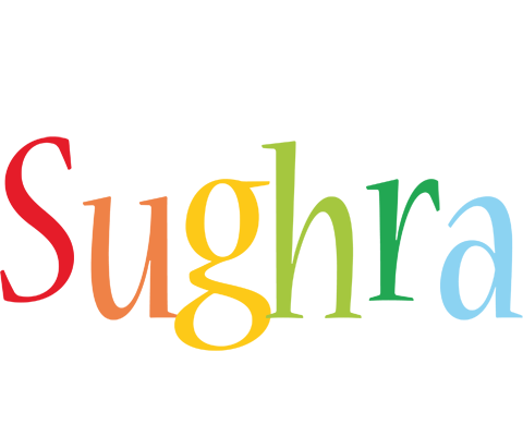 Sughra birthday logo