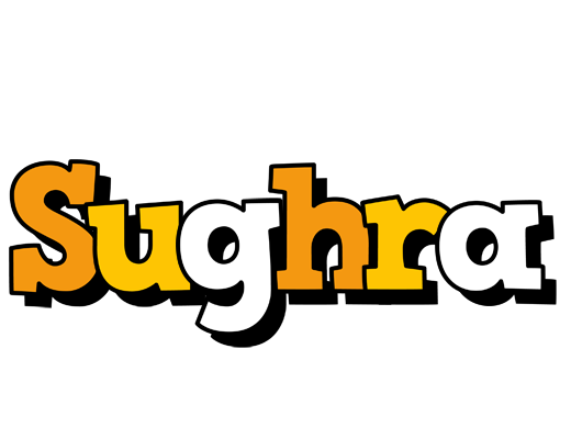 Sughra cartoon logo