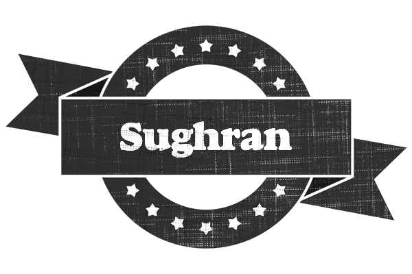 Sughran grunge logo