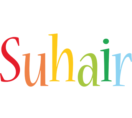 Suhair birthday logo