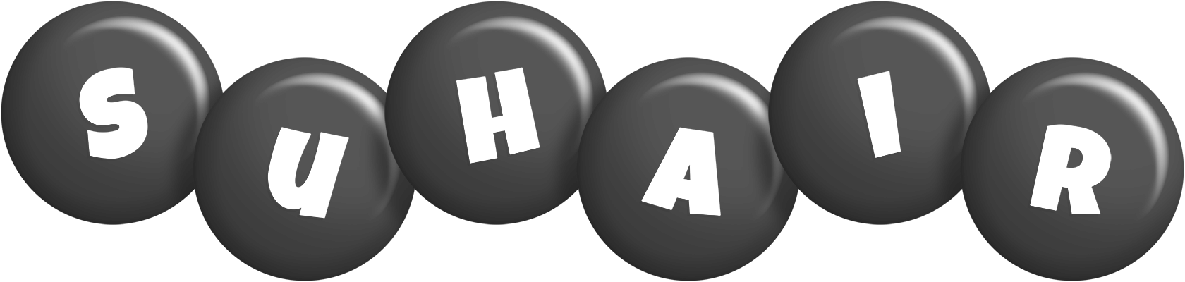 Suhair candy-black logo