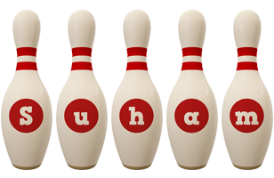 Suham bowling-pin logo