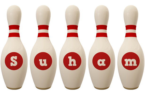 Suham bowling-pin logo