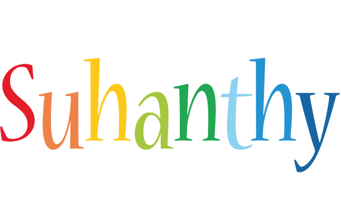 Suhanthy birthday logo