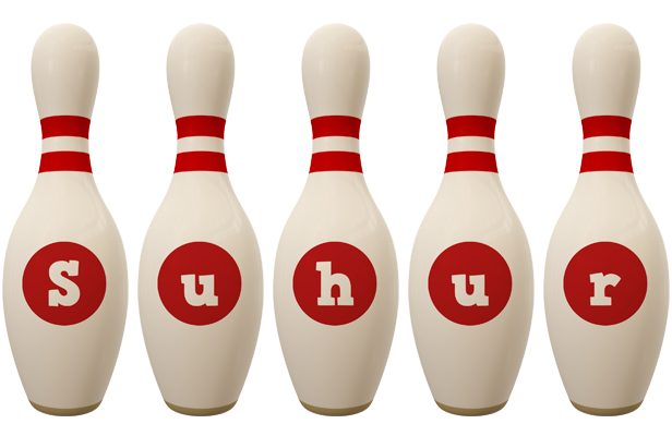 Suhur bowling-pin logo