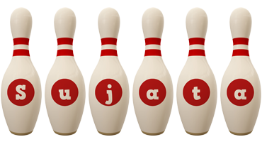 Sujata bowling-pin logo