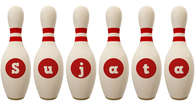 Sujata bowling-pin logo