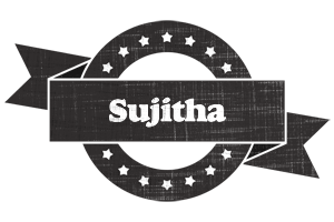 Sujitha grunge logo