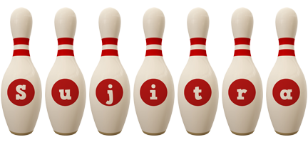 Sujitra bowling-pin logo