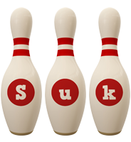 Suk bowling-pin logo