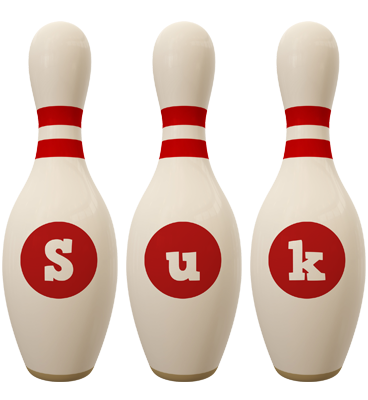 Suk bowling-pin logo