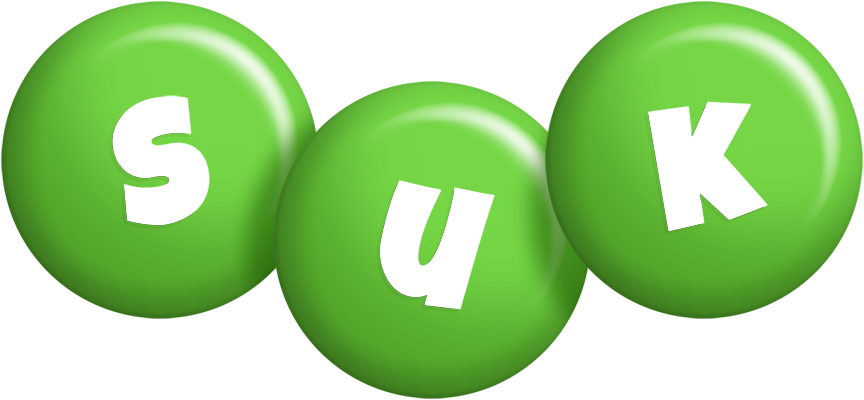 Suk candy-green logo