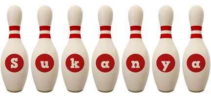 Sukanya bowling-pin logo