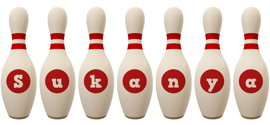 Sukanya bowling-pin logo