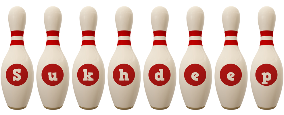 Sukhdeep bowling-pin logo