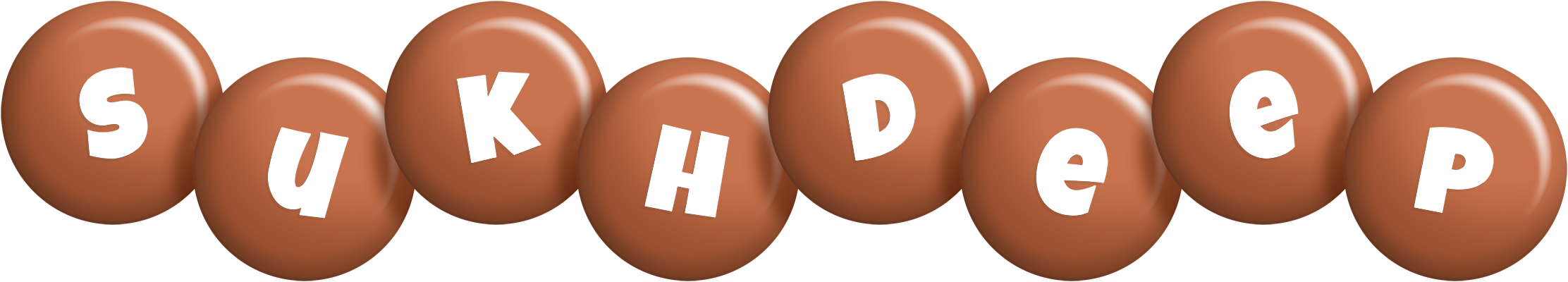 Sukhdeep candy-brown logo