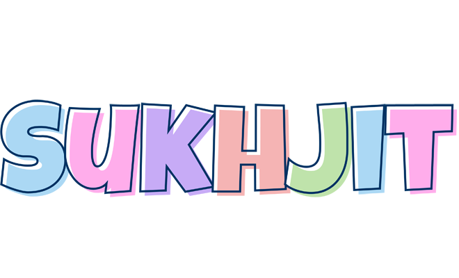 Sukhjit pastel logo