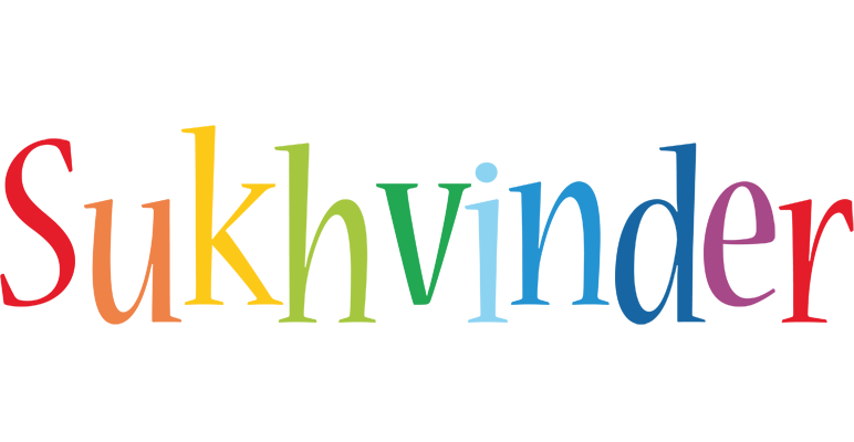 Sukhvinder birthday logo