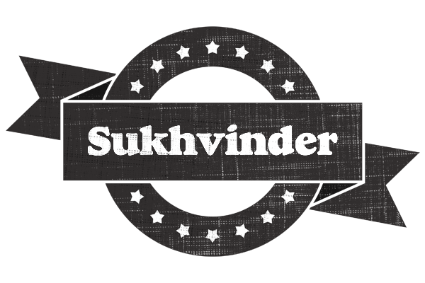 Sukhvinder grunge logo