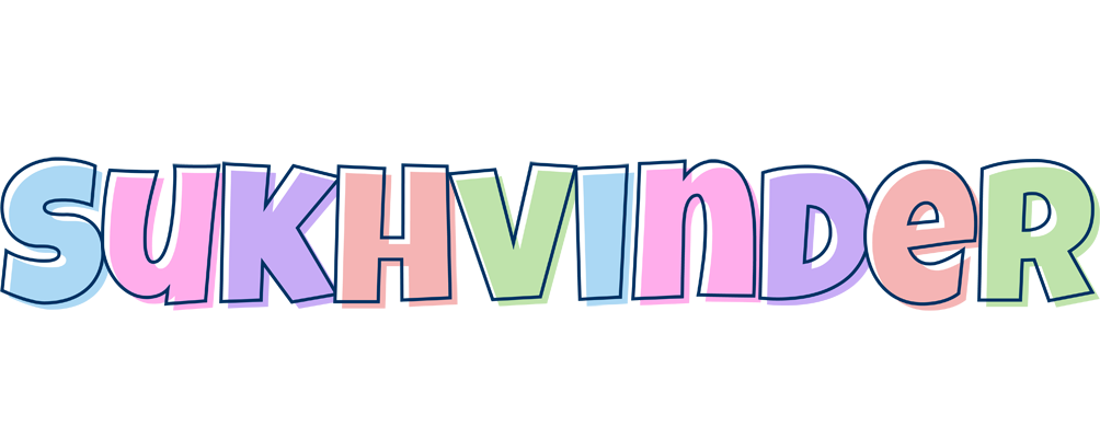 Sukhvinder pastel logo