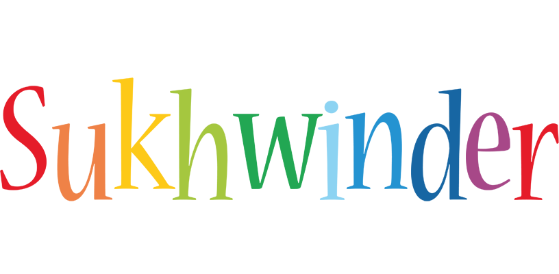 Sukhwinder birthday logo