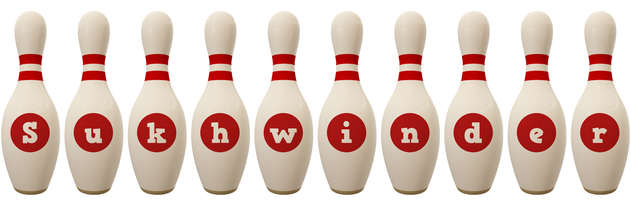 Sukhwinder bowling-pin logo