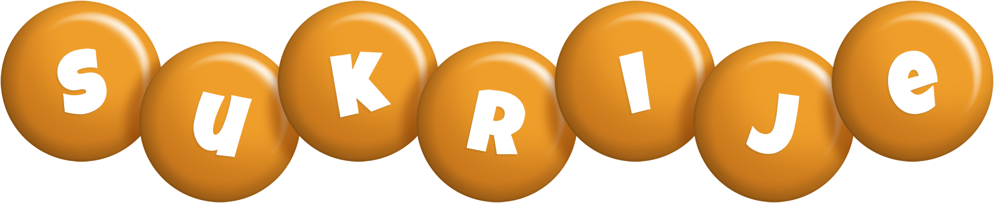 Sukrije candy-orange logo