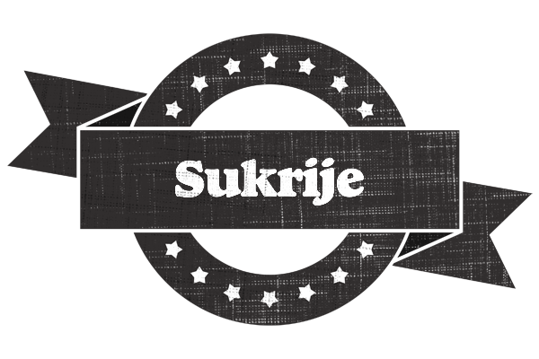 Sukrije grunge logo