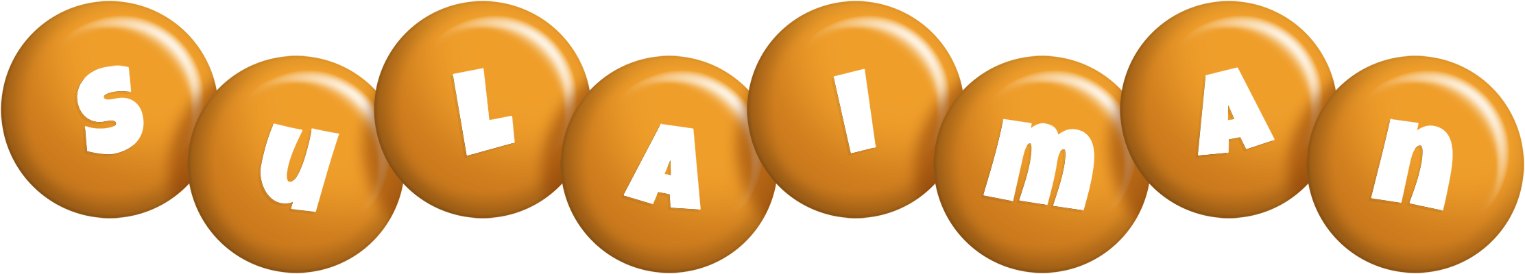 Sulaiman candy-orange logo