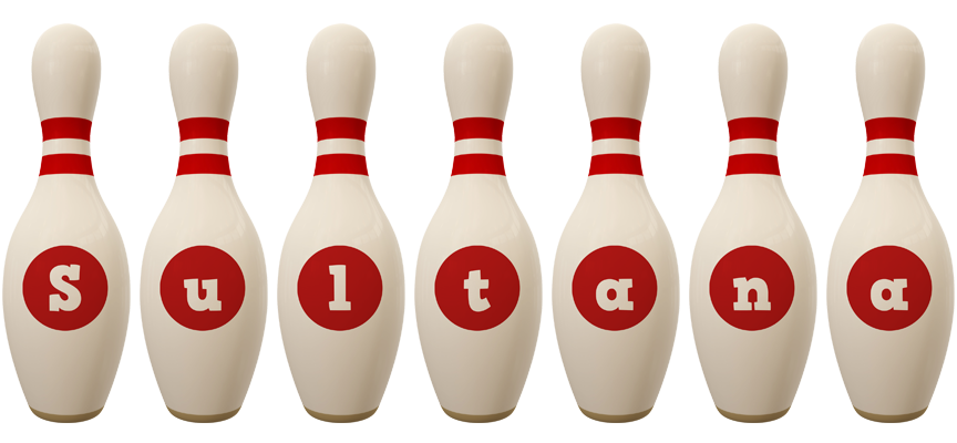 Sultana bowling-pin logo