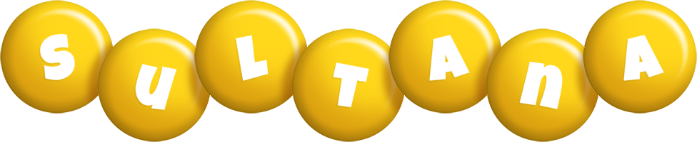 Sultana candy-yellow logo
