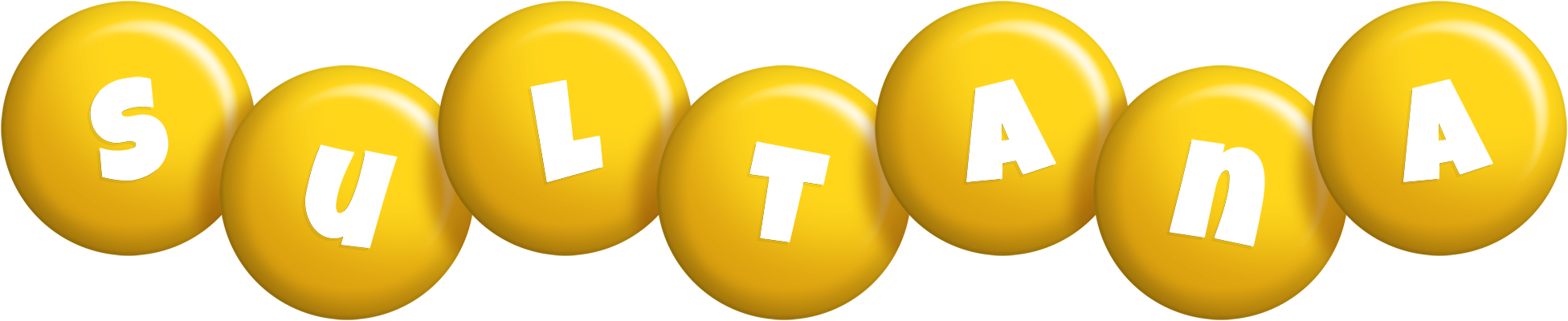 Sultana candy-yellow logo