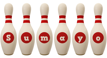 Sumayo bowling-pin logo