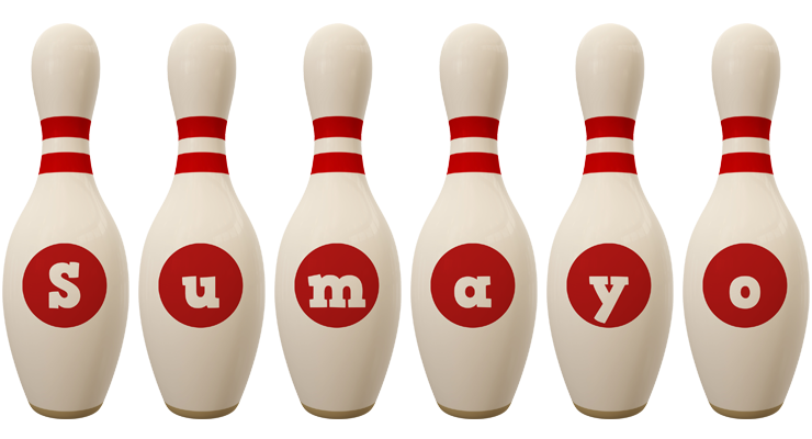 Sumayo bowling-pin logo