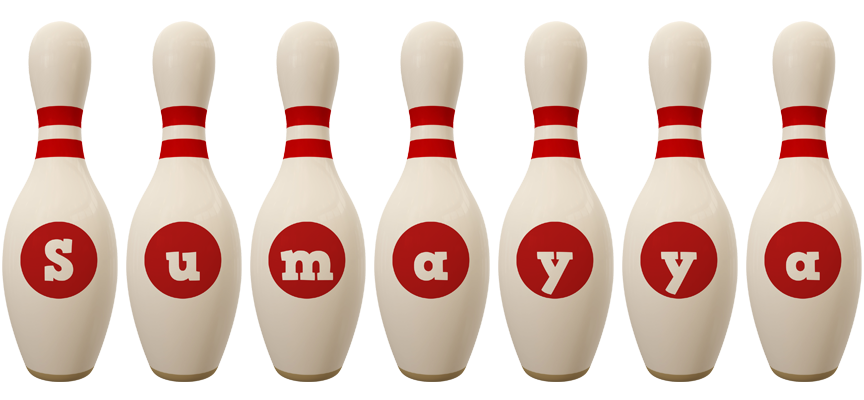 Sumayya bowling-pin logo